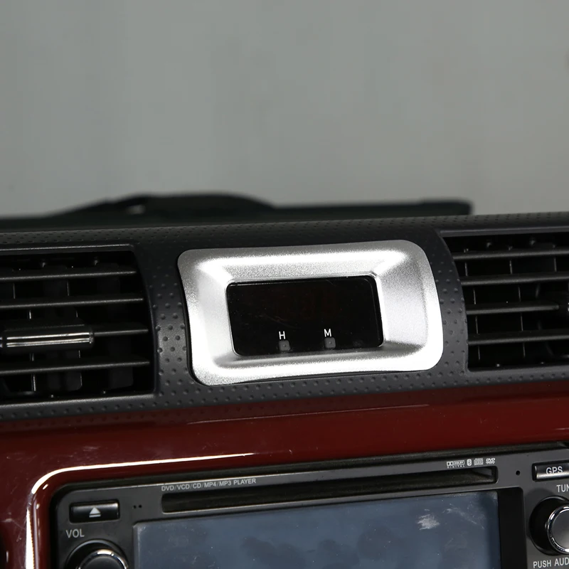 

Для Toyota Fj Cruiser 2007 -21 центральное управление автомобиля часы декоративная рамка Крышка алюминиевый сплав Аксессуары для модификации интерье...