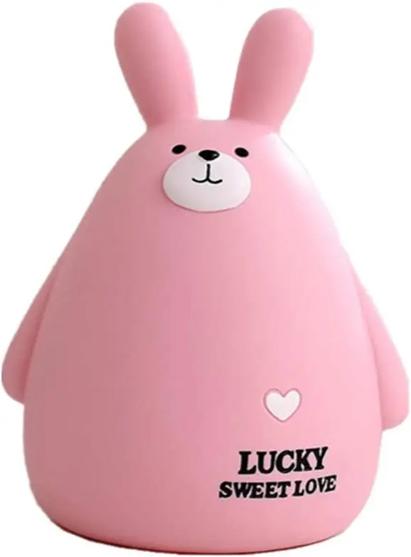 

Cute Pink Rabbit Piggy Bank For Boys Girls Anti Fall Cool Coin Bank For Kids Adults Unbreakable Ppiggy Bank Bear Toys