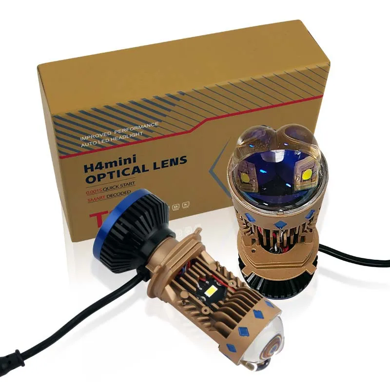 Лазерная матричная линза T8 высокая мощность 70 Вт яркая лампа H4 ближнего и