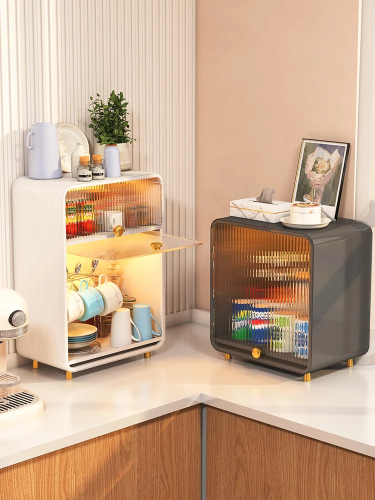 

Пылезащитные стеллажи для хранения чашек, роскошные чашки, настольные Шкафы для гостиной и офиса, стеллаж для кофейного стекла, вертикальная кухонная стойка