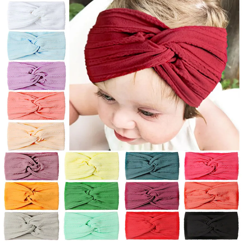 

Baby Turban Hair Band Bebes Accesorios Headbands for Girls Toddler Girl Items Bows Newborn Scarf Headband Newborn Photography