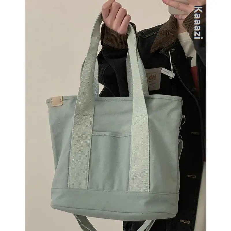 

Casual Canvas Bag For Women Travel Tote Bag Large Capacity Handbag Trend Bag 2023 New Luxury Designer Brand Shopping Fashion