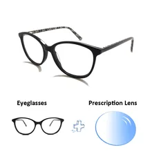 Prescripted Glasses Astigmatism Women Men Square Anti Blue Prescription Eyeglasses Progressive Lens Eyewear Myopia Acetate Frame 