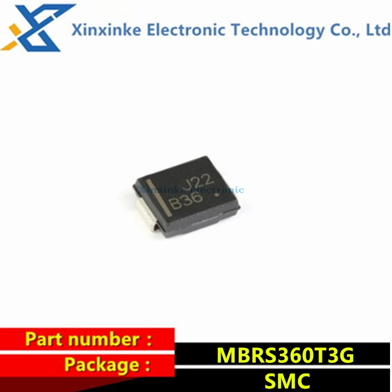 20 шт. MBRS360T3G SMC B36 60 в 3A диод Шоттки
