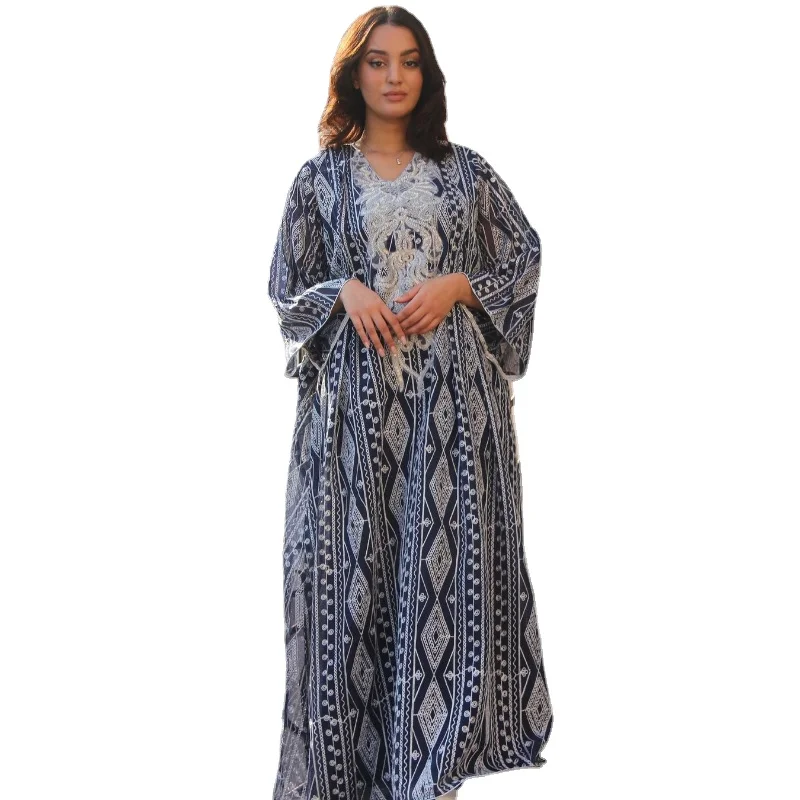 

African Dresses For Women Muslim Fashion Abaya Dashiki Long Sleeve Maxi Dress Ladies Traditional Africa Clothing Fairy Dreess