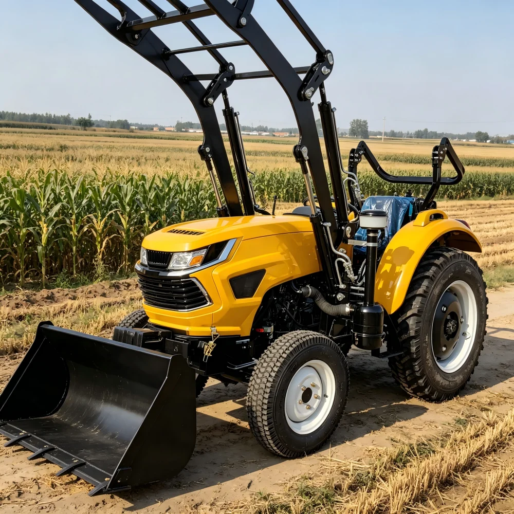 Фото Сельскохозяйственный колесный трактор 50 л.с. 4WD для малых семейных фермерских хозяйств №1