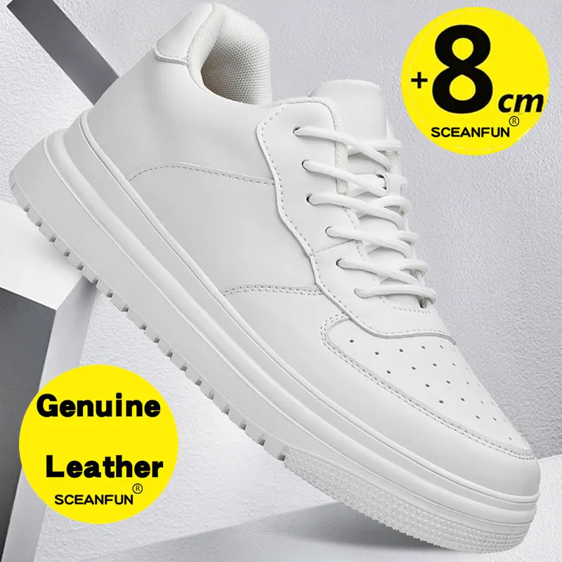 Кроссовки Подъемные мужские стельки из натуральной кожи для отдыха и спорта