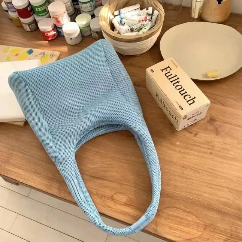 

Casual Women Shoulder Bags Large Capacity Tote Bag Hollow Mesh Summer Beach Handbags Holidy Big Shopper Purses Bag Bali Sac 2022