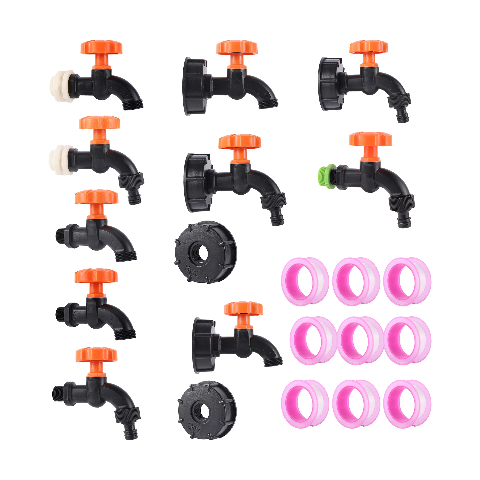 

S60 IBC 1/2" Threaded Faucet Aquarium Faucet Tank Replacement Drain Fitting Garden Irrigation Hose Valve