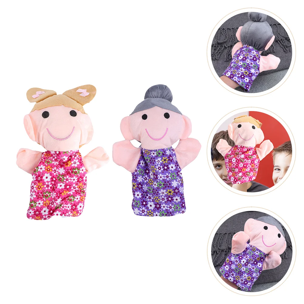 

2pcs Interesting Story Telling Finger Puppet Family Member Shaped Finger