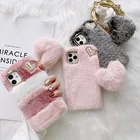 Роскошный меховой чехол для Xiaomi Redmi Note 10 Pro Max 11 9 S 8 7 6 Pro 11S 9 S 8T 9A 9C 8A 7A 6A, ТПУ, теплый плюшевый противоударный чехол для телефона