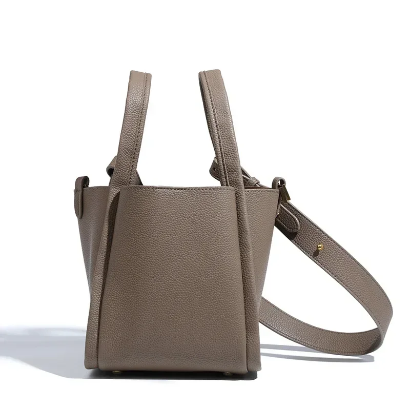 Новая модная женская сумка-ведро простая большая вместительная сумка через