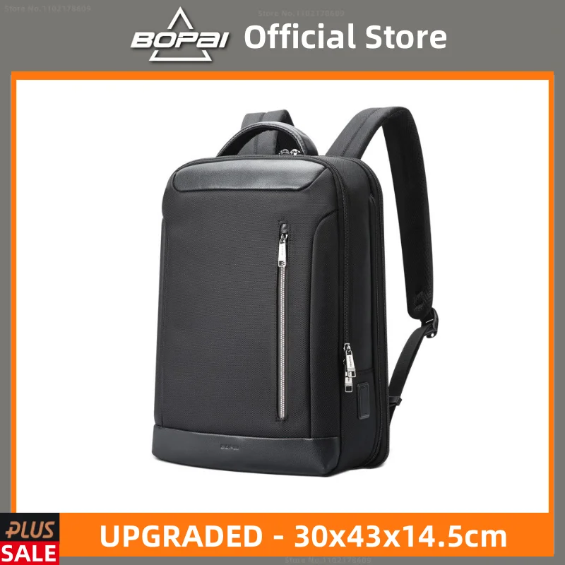 

BOPAI Men's Backpack Multi-functional Waterproof Men's Business Commuting Backpack Usb Charging Shoulder Nylon Leisure Backpack