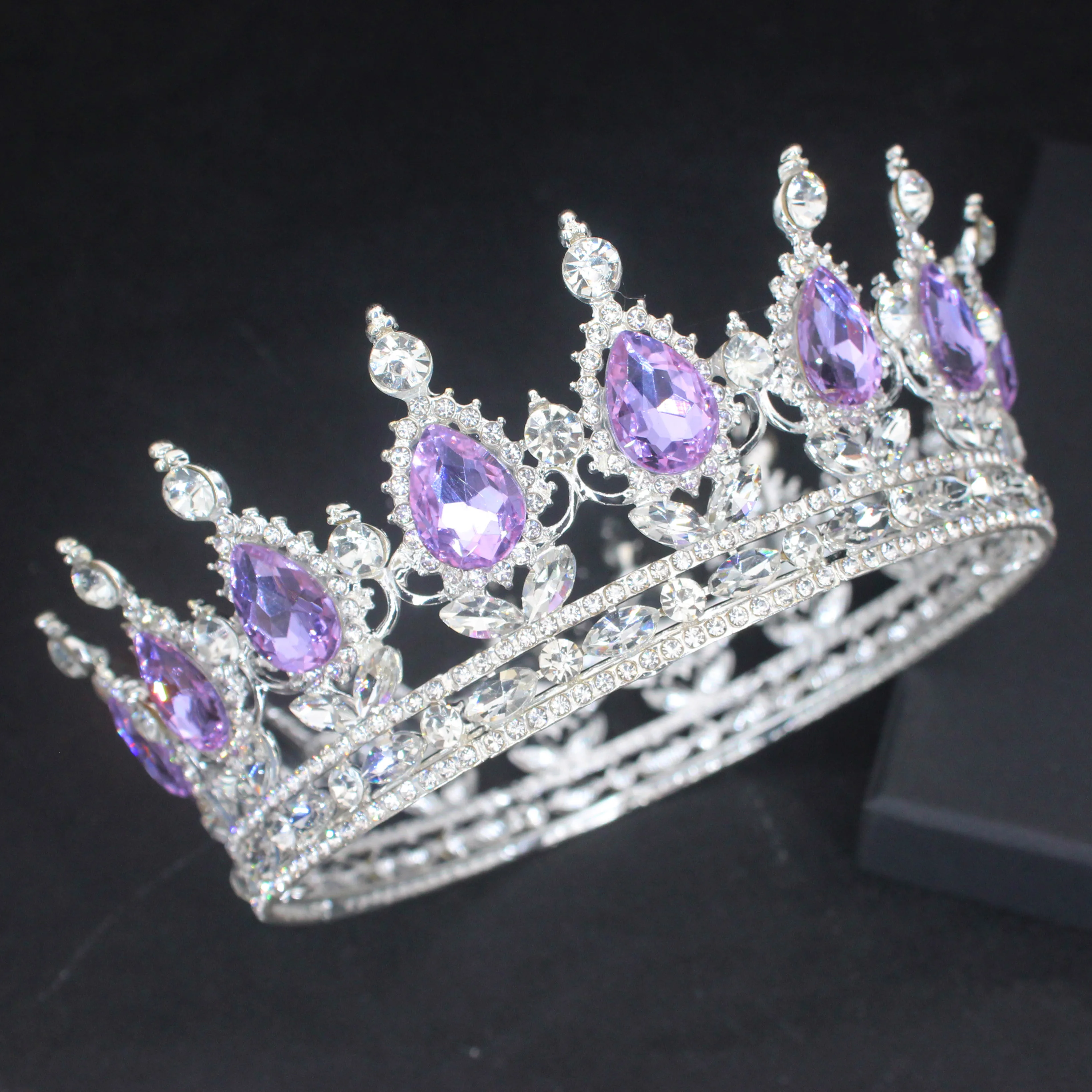 Тиара с кристаллами королевские короны Королевский Король головной убор Стразы