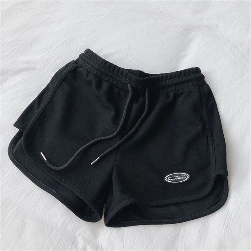 Women's Summer Shorts Wide Leg Hot Pants Lace Up Drawstring Loose Print Korean Fashion Shorts All-match Casual Girl Bottoms 2023