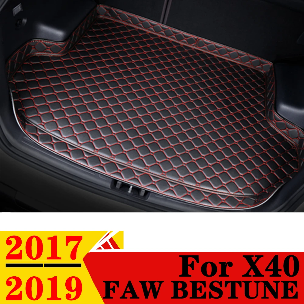 

Коврик для багажника автомобиля FAW BESTUNE X40 2017-2019, высокий боковой водонепроницаемый задний грузовой коврик, коврик, автомобильные аксессуары, подкладка для багажника