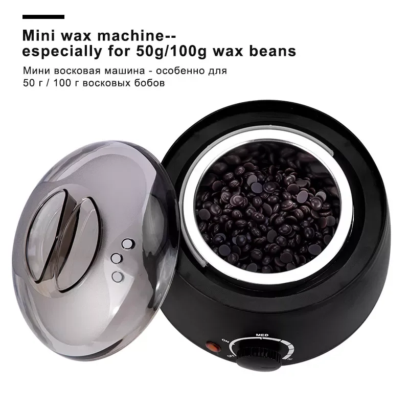 200ml electric Mini Wax-melt Heater Machine 4 Bags Wax Bean 10 Wood Stickers Hair Removal Machine Waxing Kit Calentador de cera enlarge