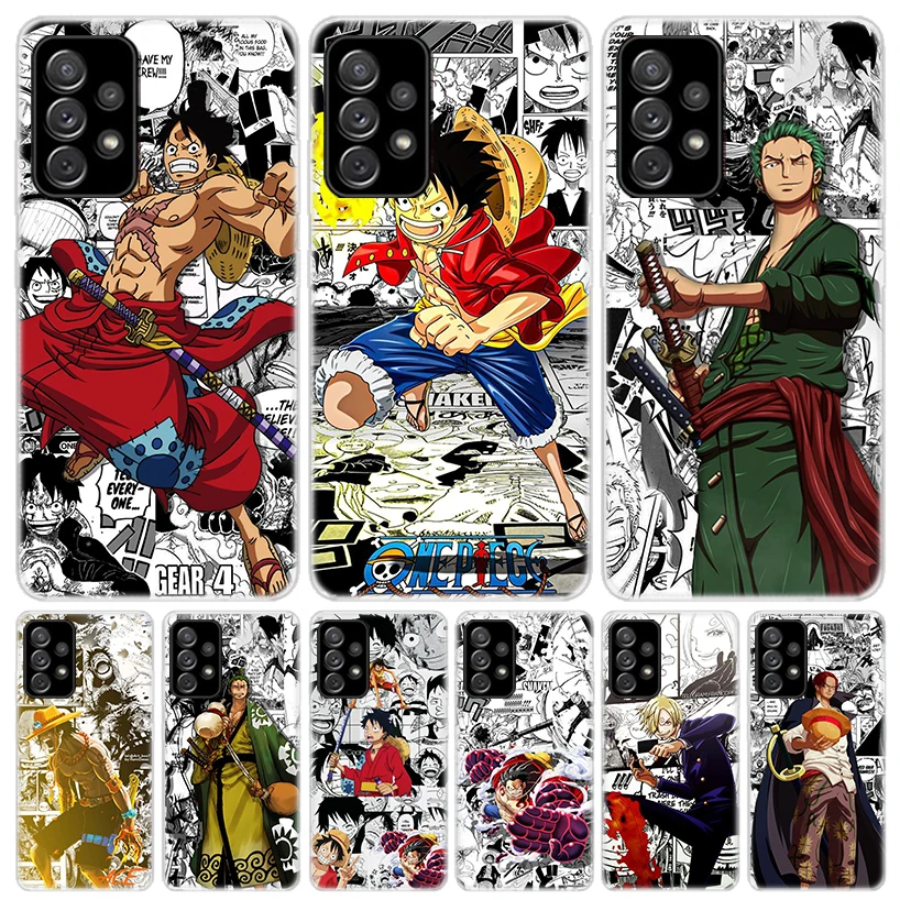 

One Piece Anime Luffy Zoro For Samsung Galaxy A50 A70 Note 20 Ultra 10 Lite 9 8 Phone Case A40 A30 A20E A10S A6 A8 + A7 A9 Soft
