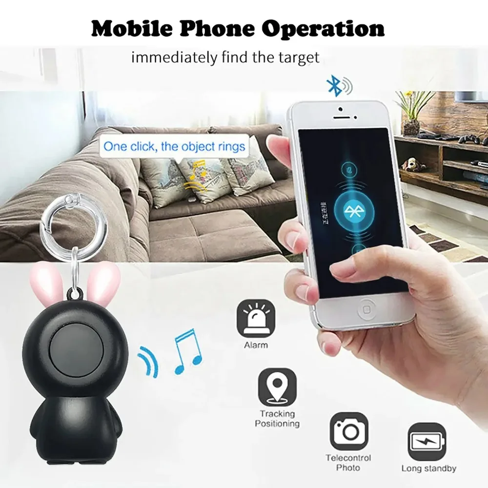 Мини-умный GPS-трекер локатор ключей беспроводной Bluetooth анти-потерянный датчик