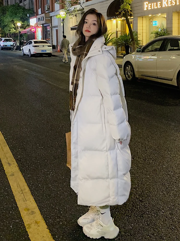 Down Jacket For Women In 2022, New Medium Length, Over Knee, Oversized, Loose Winter Chinese Opera Jacket enlarge