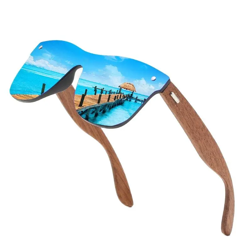 Очки с бамбуковыми и деревянными дужками поляризованные солнцезащитные очки 356