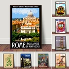 Постер для путешествий в римском стиле, итальянский художественный принт, домашний декор ZT382 для спальни, домашний декор