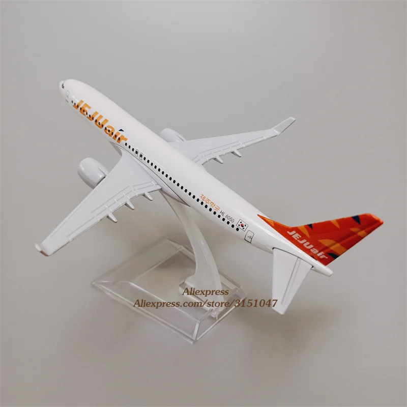 Корейская модель самолета из металлического сплава JEJU Air Боинг 737 летательных