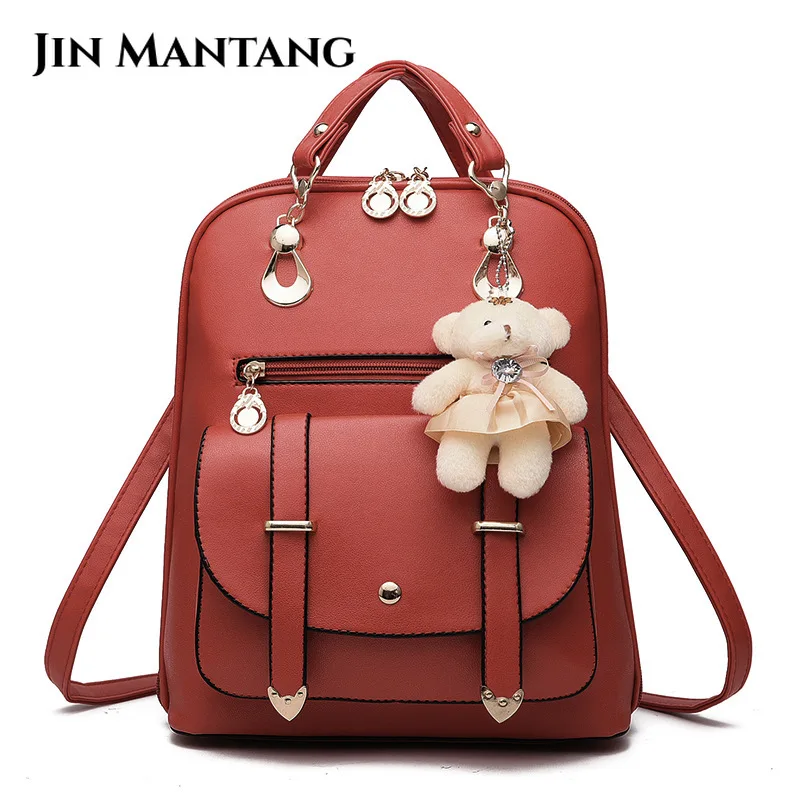 Fashion Backpack Women Pu Leather Female Backpacks Teenager Girls Female School Mochila Feminina Rucksack Mochilas Mujer 2023