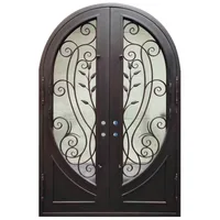 Home Used Wrought Iron Door Gates Door Rubber Seals Fancy Door Design Entrance Door for Home Exterior Door