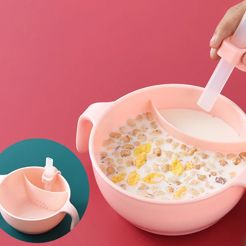 

Детская миска для супа с функцией 3 в 1, соломенная миска с присоской, семейная миска, набор посуды, Детская миска для дополнительного питания