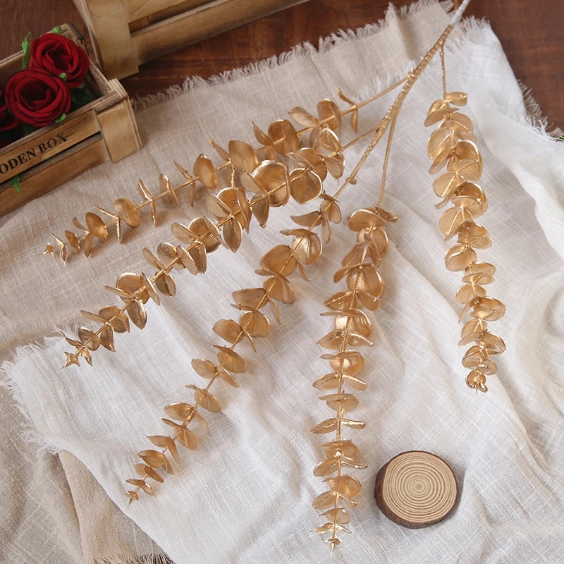 Искусственные ретро-растения Золотой Букет гинкго билоба кленовые листья