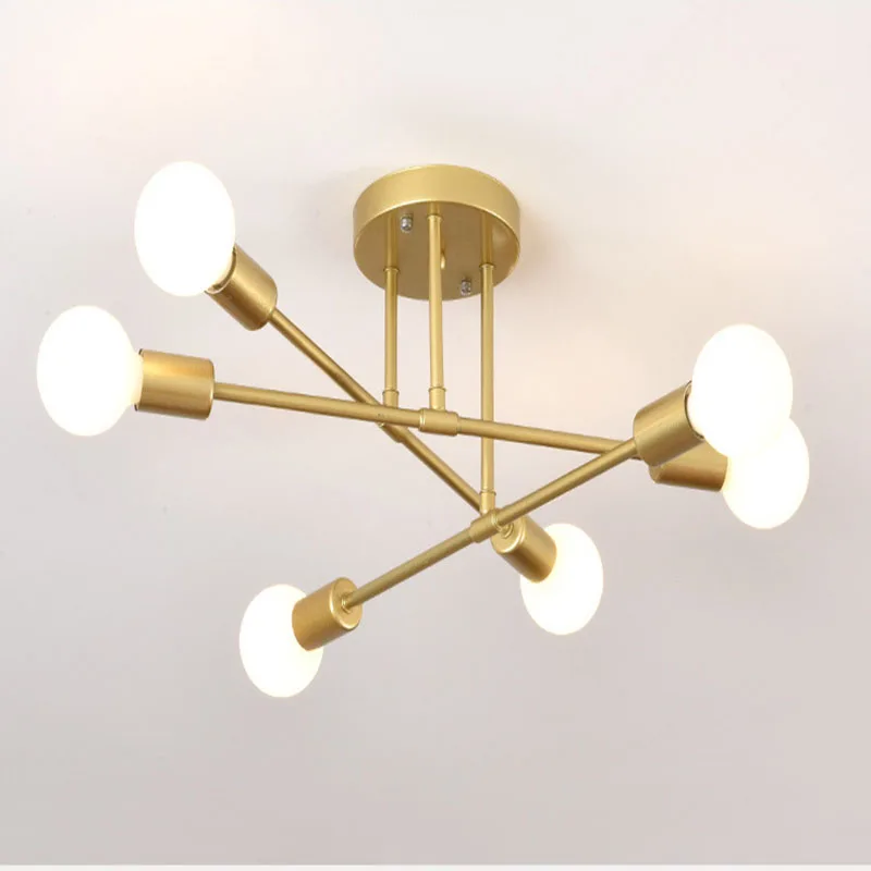 

LED Chandelier Metal Suspension Modern Chandeliers Light Luxury Lustre For Dining Living Bedroom Vintage Ceiling Lamp Lampshade