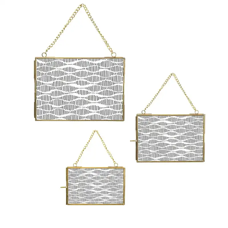 

4 x 6/5 x 7 Brass Picture Frames 3 Pieces DIY Wedding
