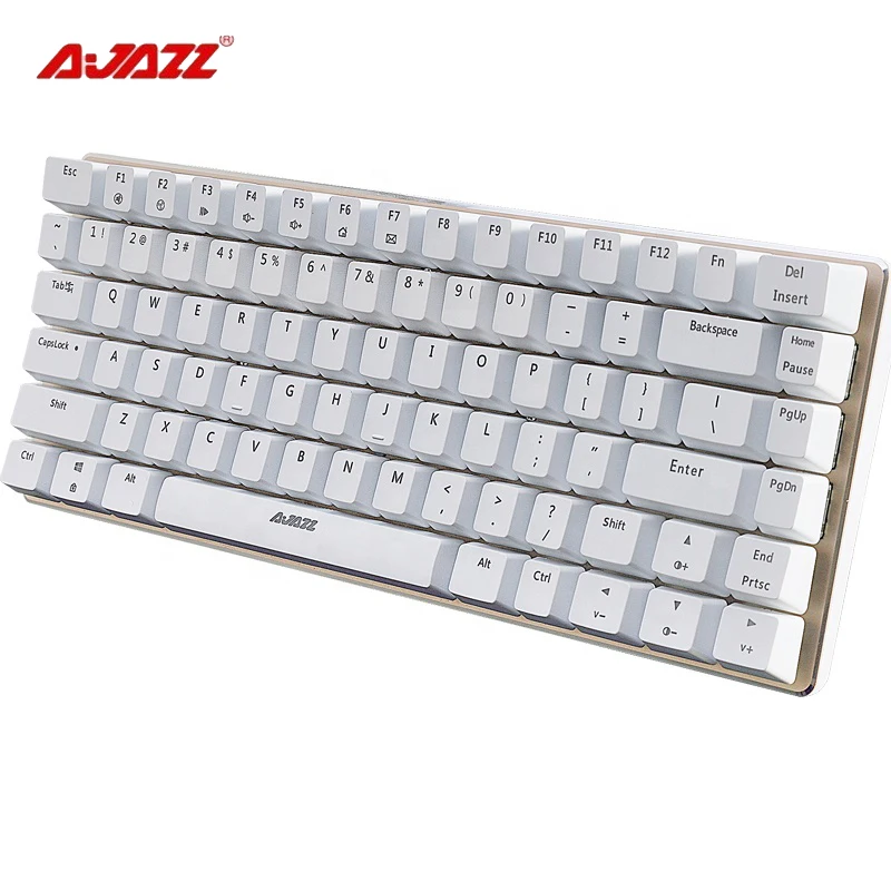 

Проводная Механическая клавиатура AJAZZ AK33, 82 клавиши, с зеленым и черным переключателем, для офисных игровых ПК