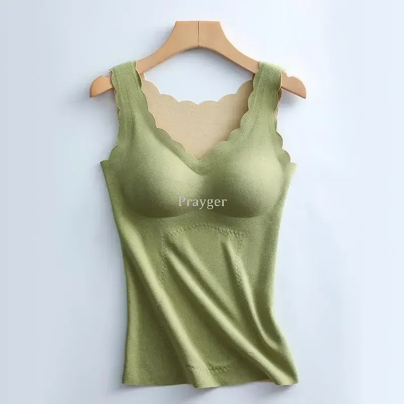 

Бюстгальтер, одежда, мягкие топы, жилет, нижнее белье, теплое мягкое тело, Лидер продаж, зимнее женское термобелье без рукавов