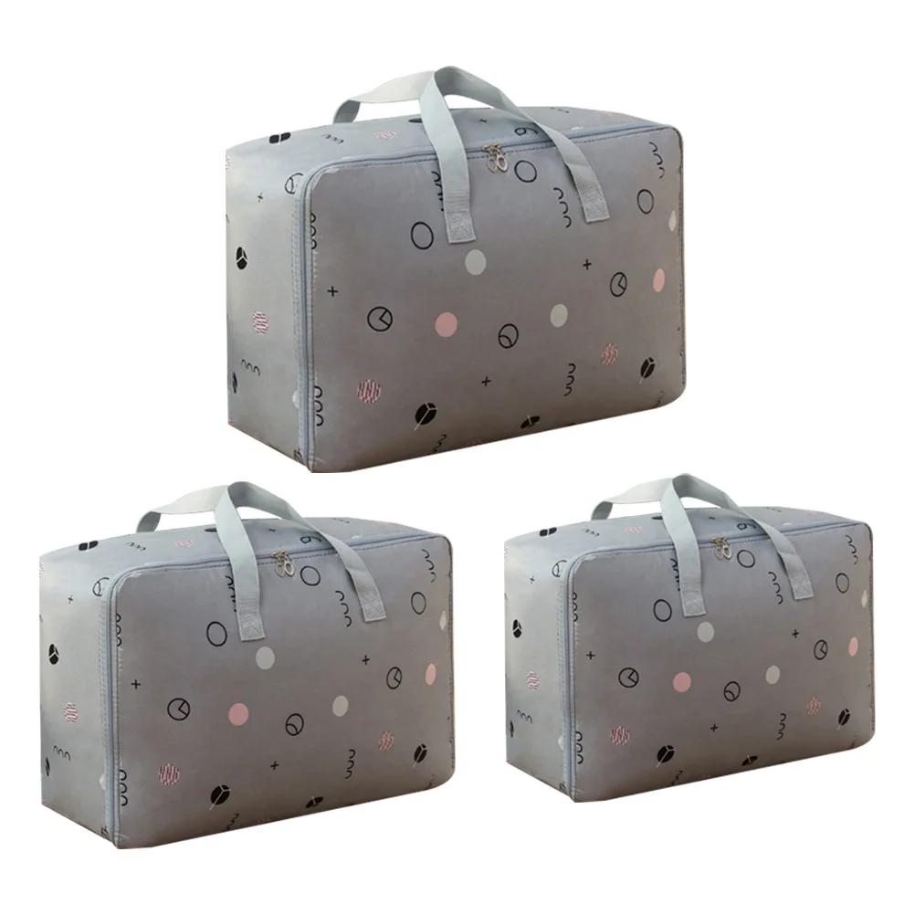 

3pcs Home Blanket Storage Organizer Home Anti-dust Clothes Storage Pouch