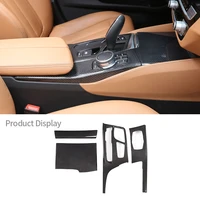 for bmw 5 series g30 2018 2020 real carbon fiber central console gear panel mode button cup lid frame car interior accessories