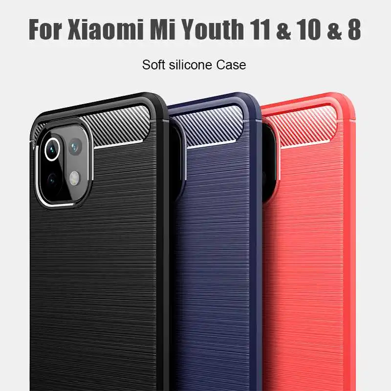 

Nonmeio Shockproof Soft Case For Xiaomi Mi 11 Youth 10 8 Phone Case Cover