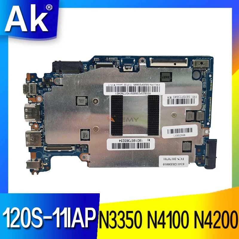 

For Lenovo 120S-11IAP S130-11IGM Laptop motherboard Mainboard with CPU N3350 N4100 N4200 RAM 4GB 8GB 32G 64G SSD