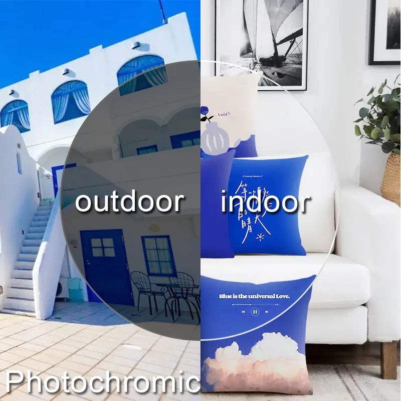 

Photochromic Prescription Lenses 1.56 1.61 1.67 Prescription CR-39 Resin Aspheric Glasses Lenses Myopia Hyperopia Optical Lens