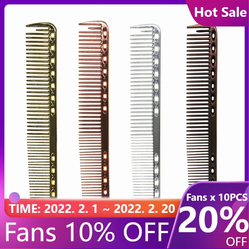 

2021 горячая Распродажа небольшая расческа для волос из нержавеющей стали, Профессиональные парикмахерские расчески для стрижки волос, щетк...
