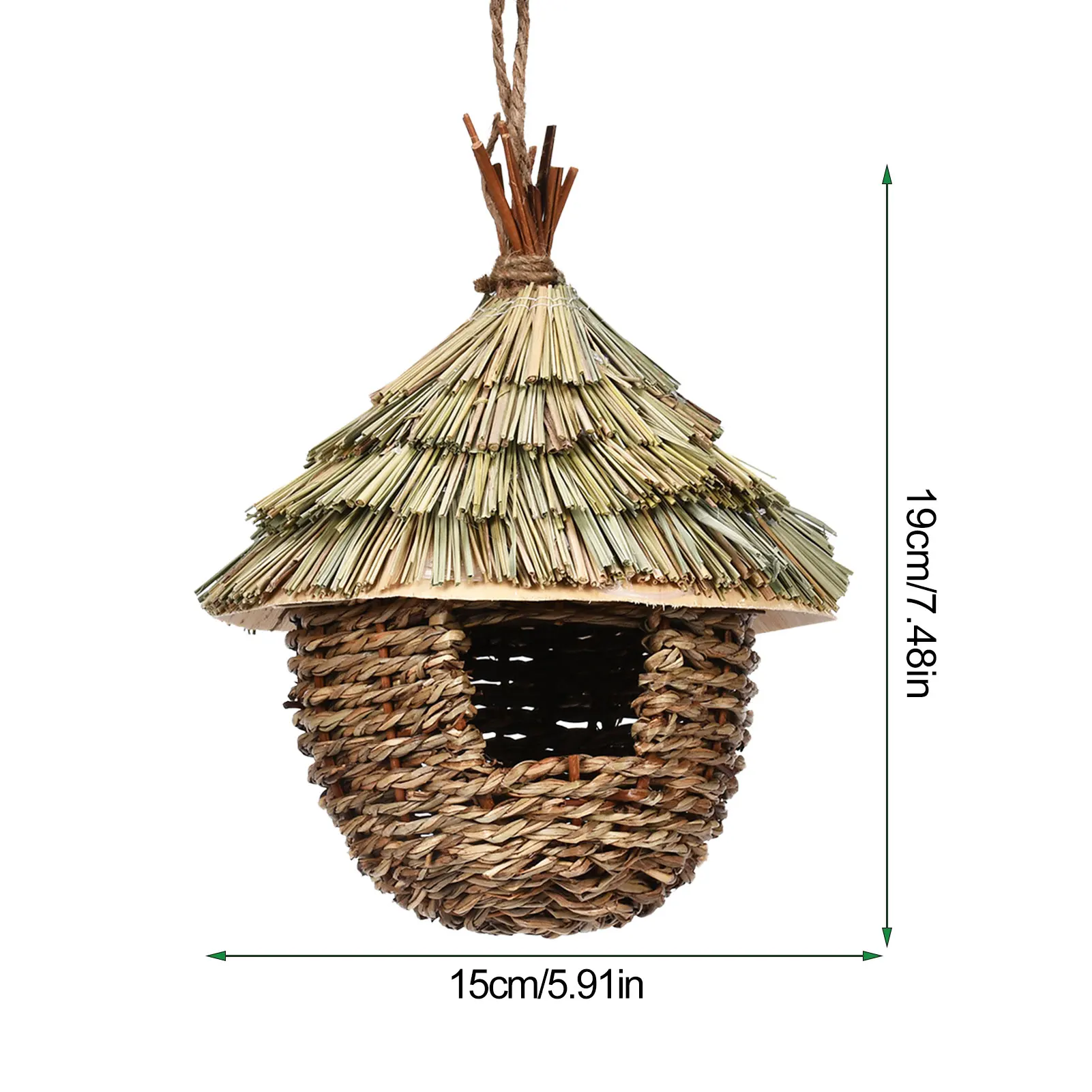 charming decorative hummingbird house sturdy grass bird huts hummingbird nesting houses for garden patio lawn office indoor free global shipping