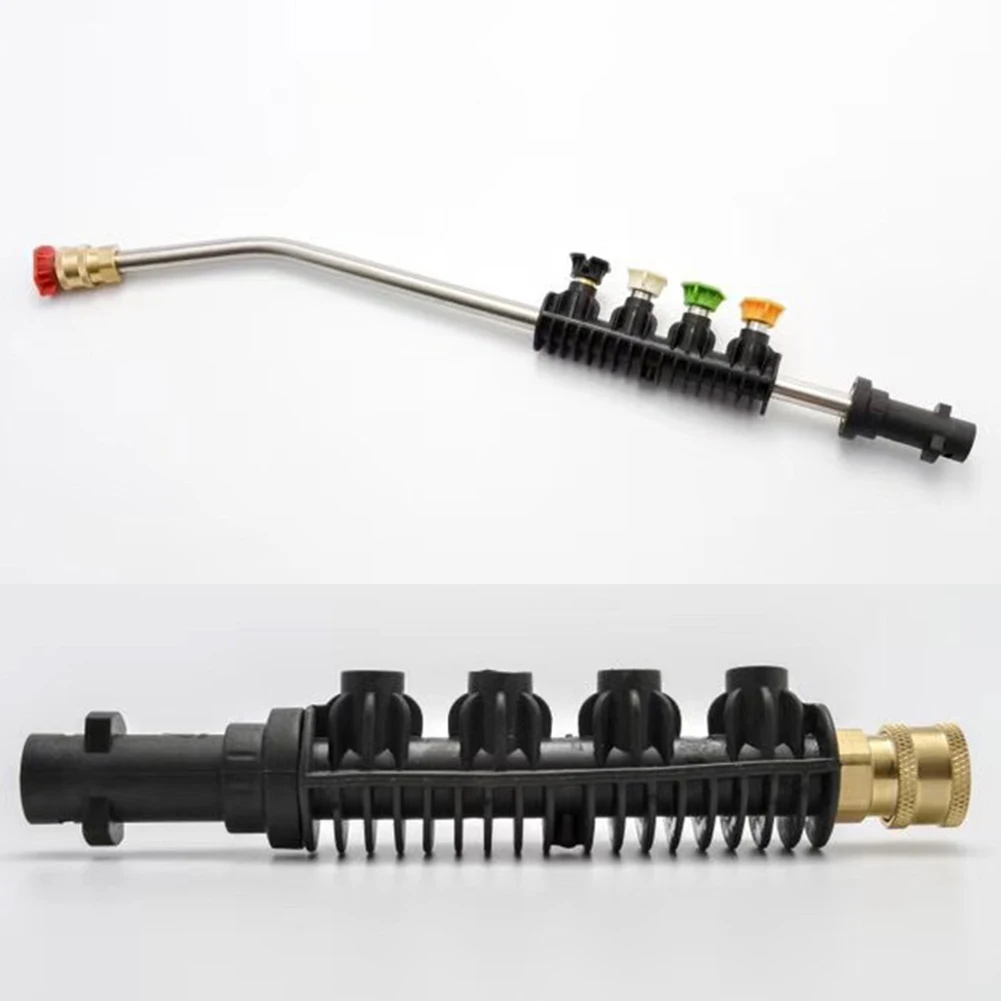 

5PCS Pressure Nozzle Wholesale Cleaning Machine High Pressure Gun Head 1/4 Quick Connect Design+1pcs 38cm Bent Bar