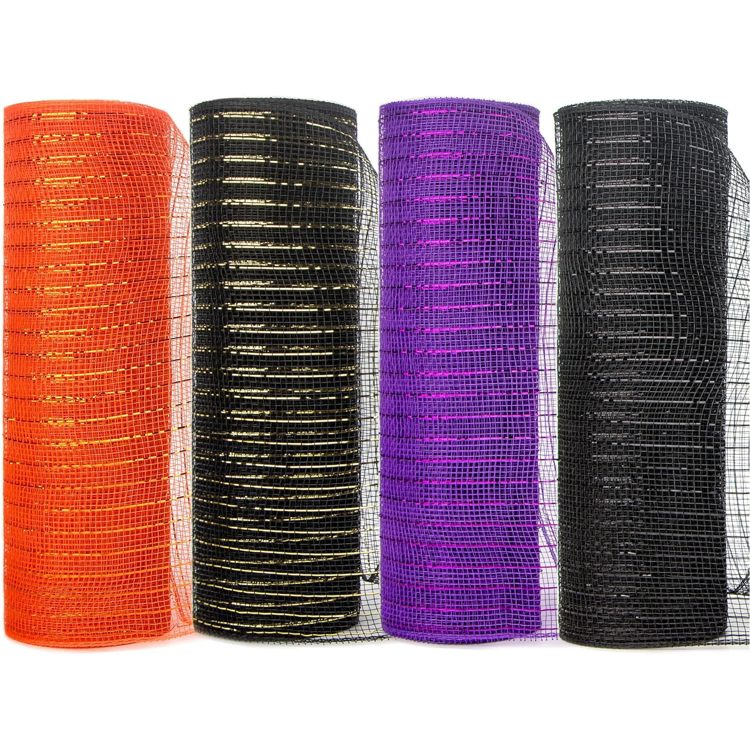 4 Рулона Сетчатой Ленты Для Хэллоуина 2 Дюйма X 30 Футов