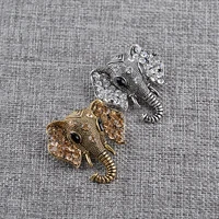 fashion enamel pin elephant crystal brooch animal badges pins for clothes vintage jewelry unisex gift free shipping items