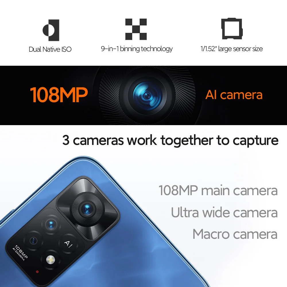 Global Version Xiaomi Redmi Note 11 Pro 5G Mobile Phone 6.67