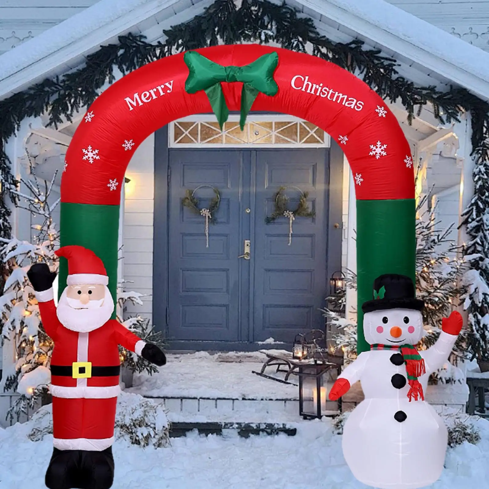 Рождественская надувная арка высотой 3 1 м с подсветкой ЕС 220 В праздничное