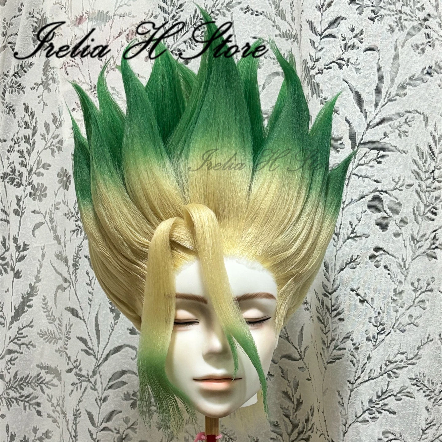 Фото Парик для косплея Ирелии Х Сенку из Dr.STONE, предварительно уложенный, от H Store №1