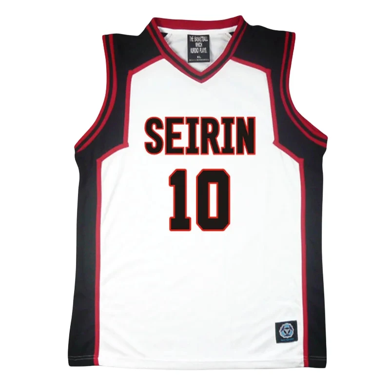 Фото Костюм для косплея COSAnime Kuroko Tetsuya No Basuke SEIRIN: футболка для баскетбола с именами Кагами Тайги, Цуичи Сатоси, Хьюги. №3