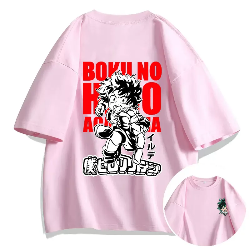 Аниме My Hero Academia IZUKU MIOORIYA футболка с принтом пара студенческая уличная спортивная